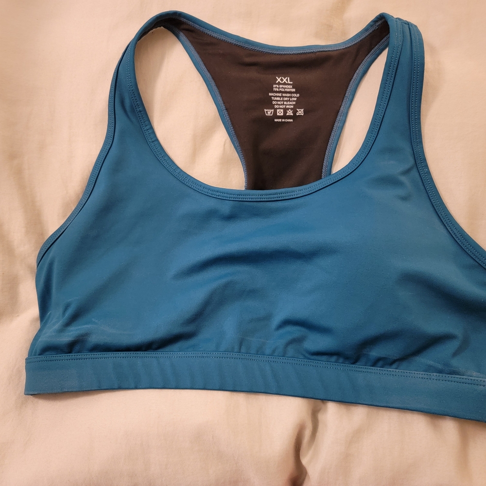 Stylish Blue Sports Bra for Women